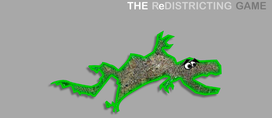 Logo for the ReDistricting Game about Gerrymandering