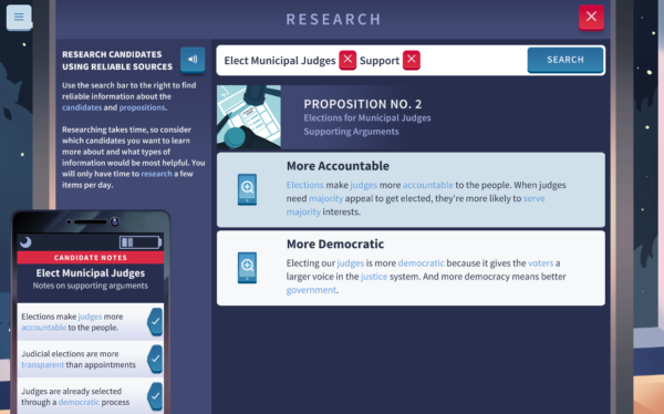 Review Of Cast Your Vote An ICivics Game On Elections